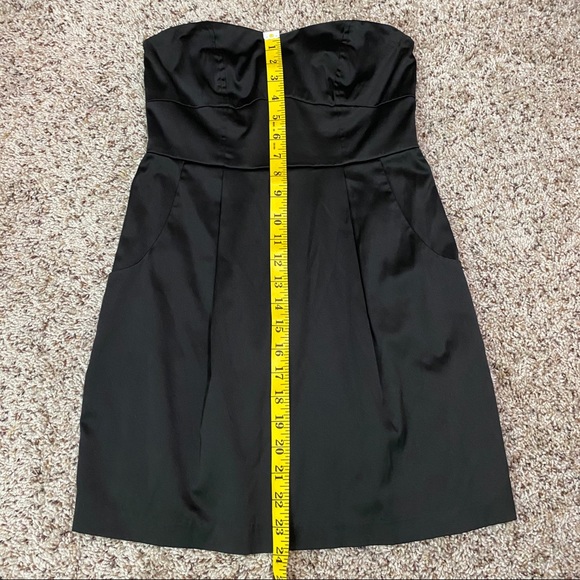 Black Satin Forever 21 Mini Dress - Picture 5 of 7